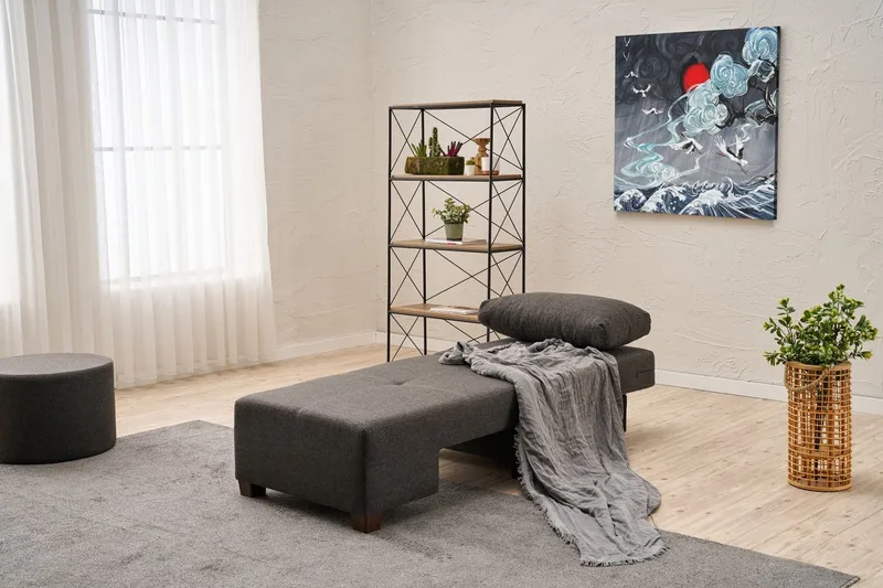 Perenna Sovesofa Lenestol - Antrasitt - Møbler - Stoler & lenestoler - Lenestoler - Sovestol