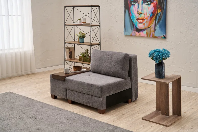 Perenna Sovesofa Lenestol - Grå - Møbler - Stoler & lenestoler - Lenestoler - Sovestol