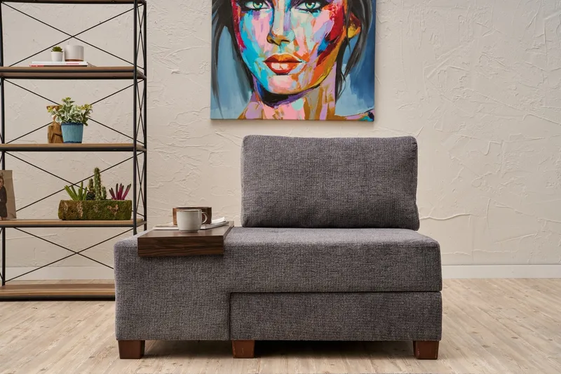 Perenna Sovesofa Lenestol - Grå - Møbler - Stoler & lenestoler - Lenestoler - Sovestol