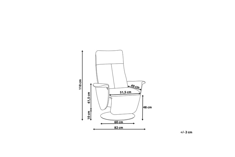 PRIME Lenestol - Grå - Møbler - Stoler & lenestoler - Lenestoler
