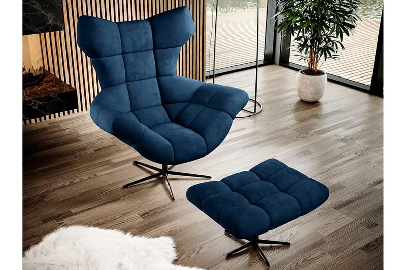 Rathkeale Fåtölj Dark blue - Møbler - Stoler & lenestoler - Lenestoler