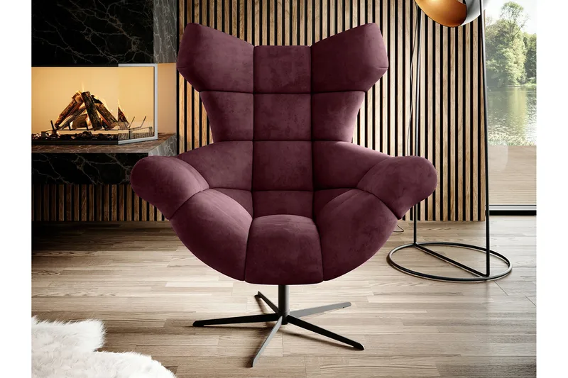 Rathkeale Fåtölj Dark red - Møbler - Stoler & lenestoler - Lenestoler