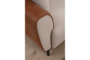 Rebelo Lenestol - Beige - Møbler - Stoler & lenestoler - Lenestoler - Lenestol skinn