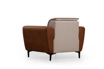Rebelo Lenestol - Beige - Møbler - Stoler & lenestoler - Lenestoler - Lenestol skinn