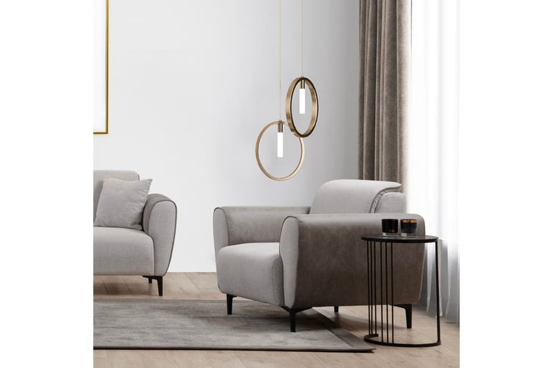 Rebelo Lenestol - Grå - Møbler - Stoler & lenestoler - Lenestoler