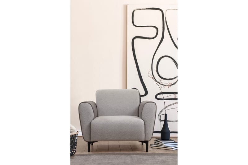 Rebelo Lenestol - Grå - Møbler - Stoler & lenestoler - Lenestoler