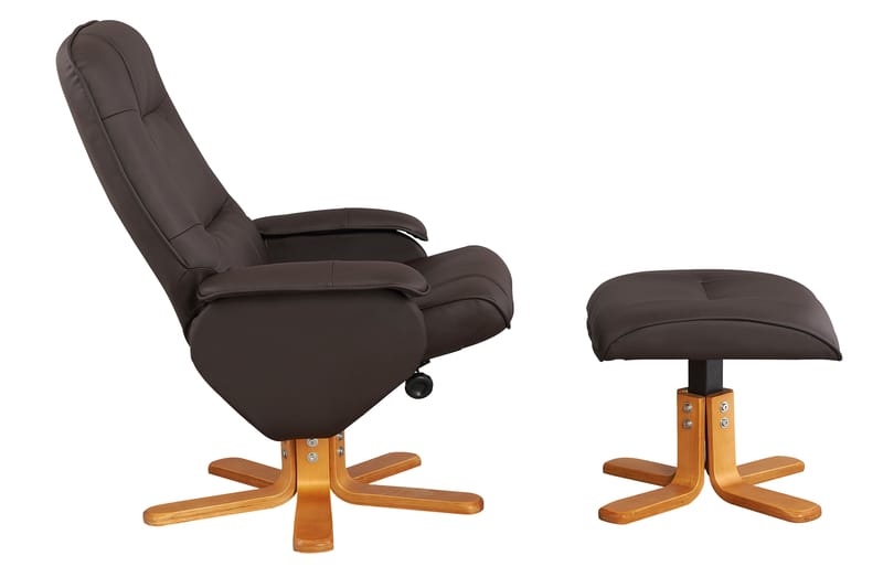 Arpino Lenstol Recliner Kunstlær - Brun - Møbler - Stoler & lenestoler - Lenestoler - Recliner & kinostol