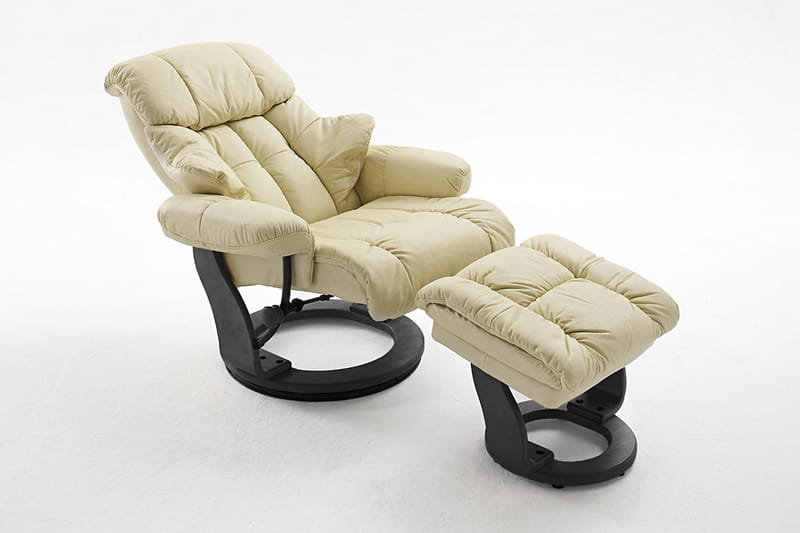 Calgary Reclinerlenestol - Beige - Recliner & kinostol - Lenestol skinn