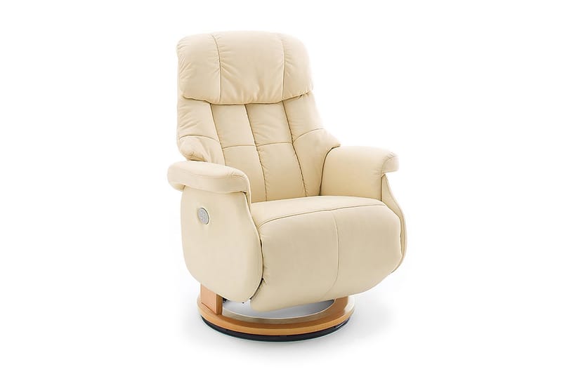 Calgary Reclinerlenestol - Beige - Recliner & kinostol - Lenestol skinn