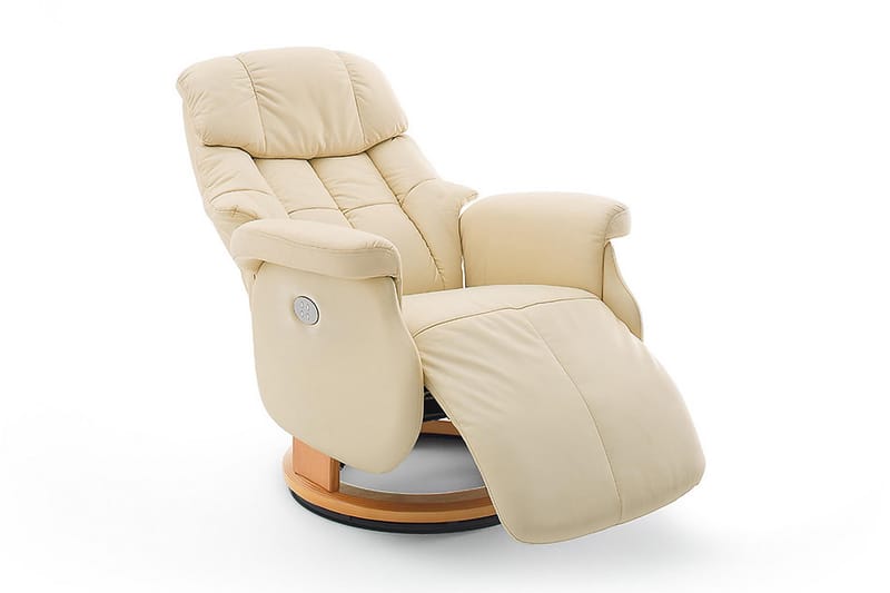 Calgary Reclinerlenestol - Beige - Recliner & kinostol - Lenestol skinn