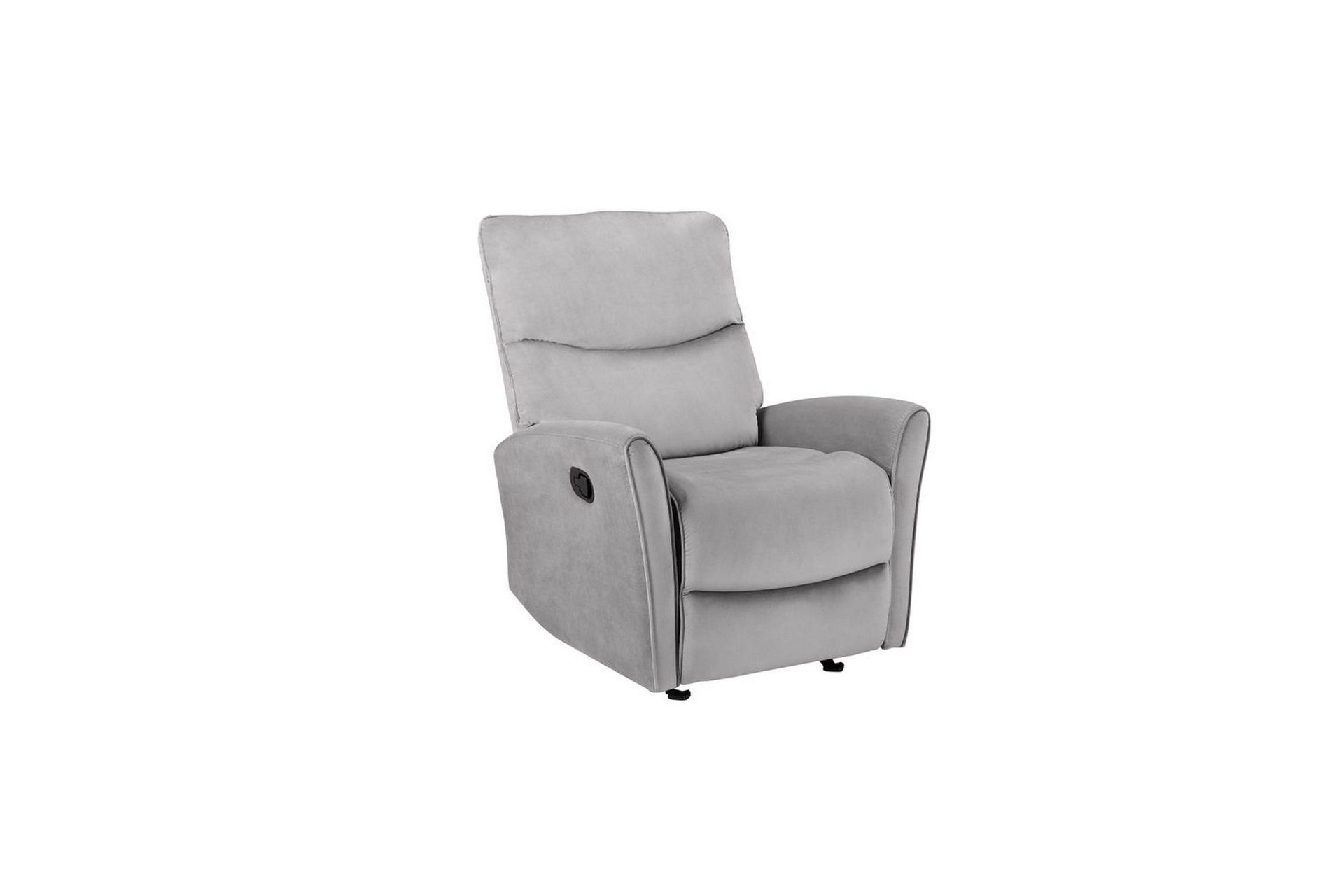 Recliner Chesley Grå, Fløyel/Metall/Tre - Grå, Fløyel/Metall/Tre