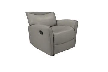 Recliner Chesley Grå, PU/metall/tre - Grå, PU/metall/tre - Møbler - Stoler & lenestoler - Lenestoler - Lenestol skinn