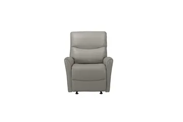 Recliner Chesley Grå, PU/metall/tre - Grå, PU/metall/tre - Møbler - Stoler & lenestoler - Lenestoler - Lenestol skinn