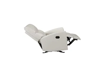 Recliner Chesley Krem, PU/metall/tre - Krem, PU/metall/tre - Møbler - Stoler & lenestoler - Lenestoler - Lenestol skinn