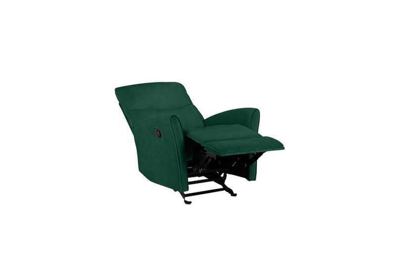 Recliner Chesley Mørk grønn, Fløyel/Metall/Tre - Mørk grønn, Fløyel/Metall/Tre - Møbler - Stoler & lenestoler - Lenestoler - Recliner & kinostol
