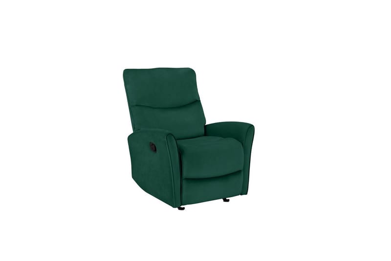 Recliner Chesley Mørk grønn, Fløyel/Metall/Tre - Mørk grønn, Fløyel/Metall/Tre - Møbler - Stoler & lenestoler - Lenestoler - Liggestol