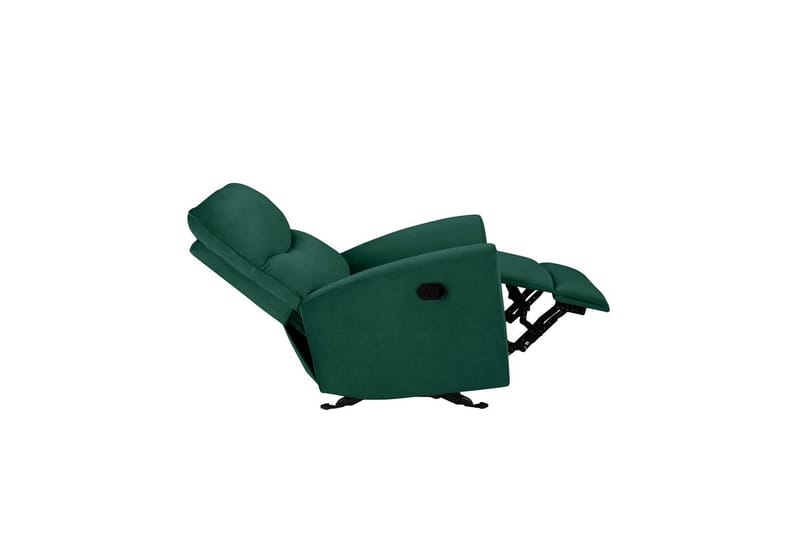 Recliner Chesley Mørk grønn, Fløyel/Metall/Tre - Mørk grønn, Fløyel/Metall/Tre - Møbler - Stoler & lenestoler - Lenestoler - Liggestol