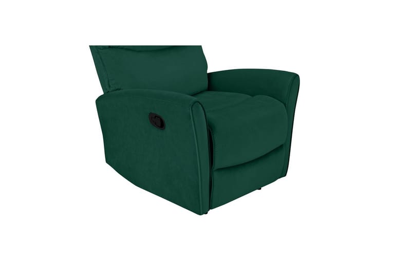 Recliner Chesley Mørk grønn, Fløyel/Metall/Tre - Mørk grønn, Fløyel/Metall/Tre - Møbler - Stoler & lenestoler - Lenestoler - Liggestol
