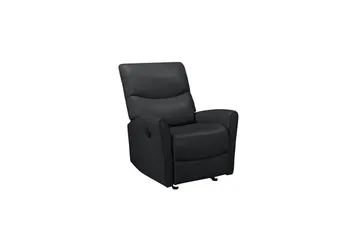 Recliner Chesley Svart, PU/metall/tre
