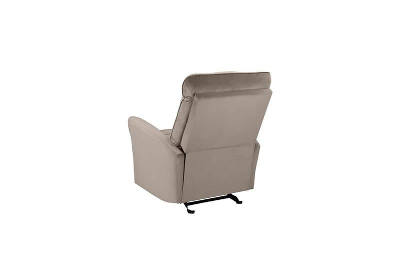 Recliner Chesley Taupe, Fløyel/Metall/Tre - Taupe, Fløyel/Metall/Tre - Møbler - Stoler & lenestoler - Lenestoler - Liggestol