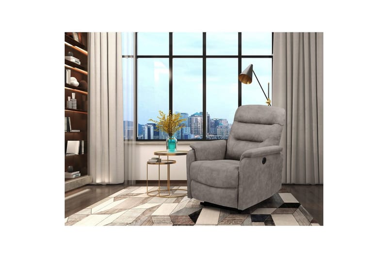 Recliner Coullon Grå - Grå - Møbler - Stoler & lenestoler - Lenestoler - Recliner & kinostol