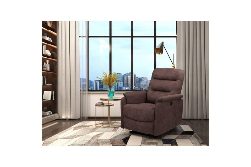 Recliner Coullon Mørk brun - Mørk brun - Møbler - Stoler & lenestoler - Lenestoler - Recliner & kinostol