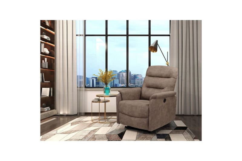 Recliner Coullon Taupe - Taupe - Møbler - Stoler & lenestoler - Lenestoler - Liggestol