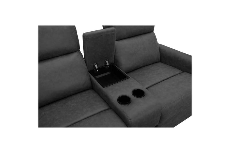 Recliner Dacoulas Antrasitt, Cowboy PU/tre - Antrasitt, Cowboy PU/tre - Møbler - Stoler & lenestoler - Lenestoler - Recliner & kinostol