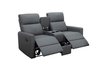 Recliner Dacoulas Antrasitt, PU/tre - Antrasitt, PU/tre - Møbler - Stoler & lenestoler - Lenestoler - Lenestol skinn