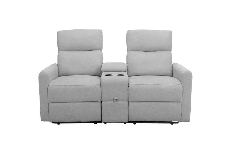 Recliner Dacoulas Lys grå, Stoff/tre - Lys grå, Stoff/tre - Møbler - Stoler & lenestoler - Lenestoler - Recliner & kinostol