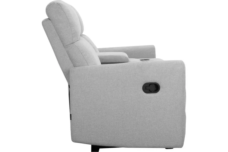 Recliner Dacoulas Lys grå, Stoff/tre - Lys grå, Stoff/tre - Møbler - Stoler & lenestoler - Lenestoler - Recliner & kinostol