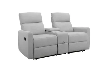 Recliner Dacoulas Lys grå, Stoff/tre