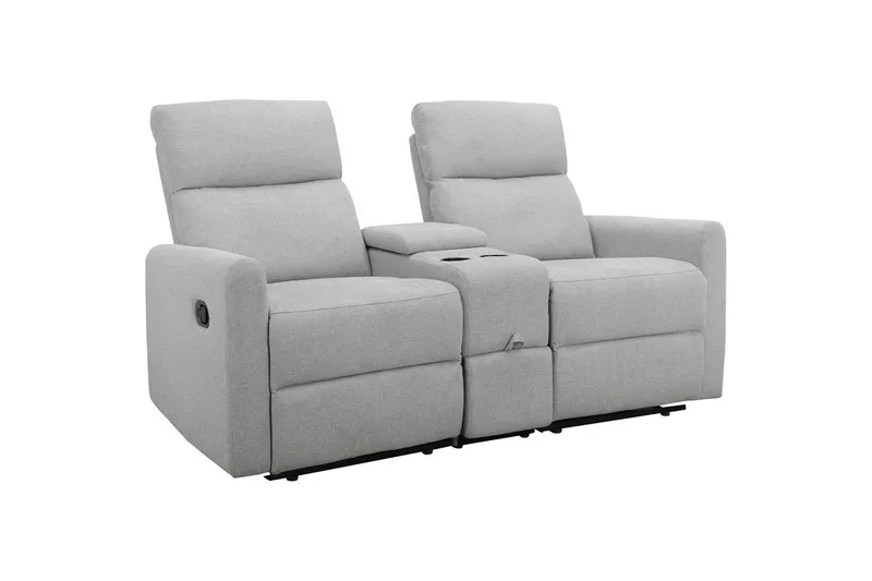 Recliner Dacoulas Lys grå, Stoff/tre - Lys grå, Stoff/tre - Møbler - Stoler & lenestoler - Lenestoler - Recliner & kinostol