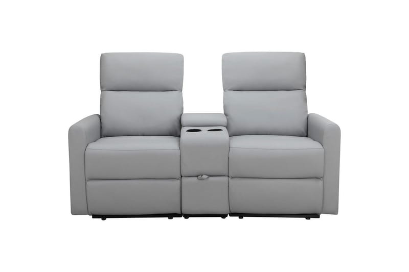 Recliner Dacoulas Lys grå, PU/tre - Lys grå, PU/tre - Møbler - Stoler & lenestoler - Lenestoler - Recliner & kinostol