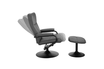 Recliner Istad Grå - Grå - Møbler - Stoler & lenestoler - Lenestoler - Lenestol skinn