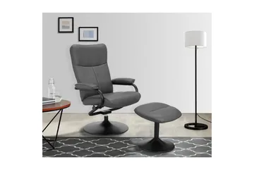 Recliner Istad Grå - Grå - Møbler - Stoler & lenestoler - Lenestoler - Lenestol skinn