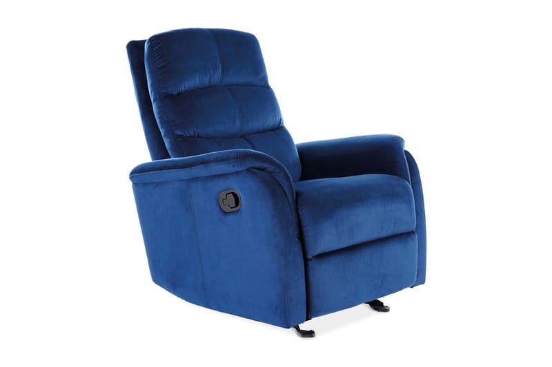 Jowisza Reclinerlenestol Justerbar - Fløyel/Marineblå - Recliner & kinostol