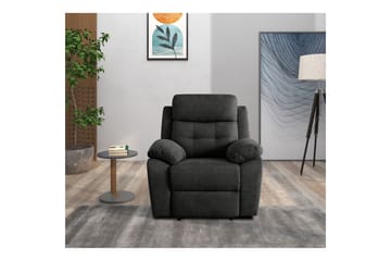 Recliner Lannilis Antrasitt, Stoff/tre/metall, Elektrisk recliner - Antrasitt, Stoff/tre/metall, Elektrisk recliner - Møbler - Stoler & lenestoler - Lenestoler - Recliner & kinostol