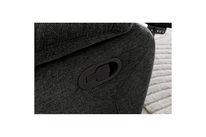 Recliner Lannilis Antrasitt, Stoff/tre/metall, Manuell hvilestol - Antrasitt, Stoff/tre/metall, Manuell hvilestol - Møbler - Stoler & lenestoler - Lenestoler - Recliner & kinostol