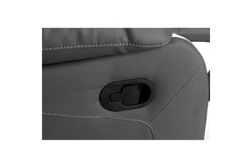 Recliner Lannilis Grå, PU/tre/metall, Manuell hvilestol - Grå, PU/tre/metall, Manuell hvilestol - Møbler - Stoler & lenestoler - Lenestoler - Lenestol skinn