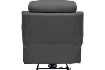 Recliner Lannilis Grå, PU/tre/metall, Manuell hvilestol - Grå, PU/tre/metall, Manuell hvilestol - Møbler - Stoler & lenestoler - Lenestoler - Lenestol skinn