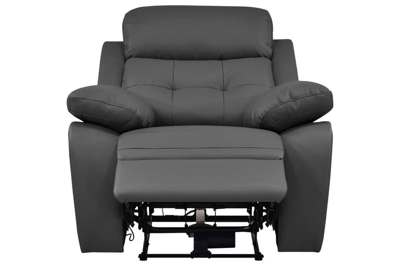 Recliner Lannilis Grå, PU/tre/metall, Manuell hvilestol - Grå, PU/tre/metall, Manuell hvilestol - Møbler - Stoler & lenestoler - Lenestoler - Recliner & kinostol