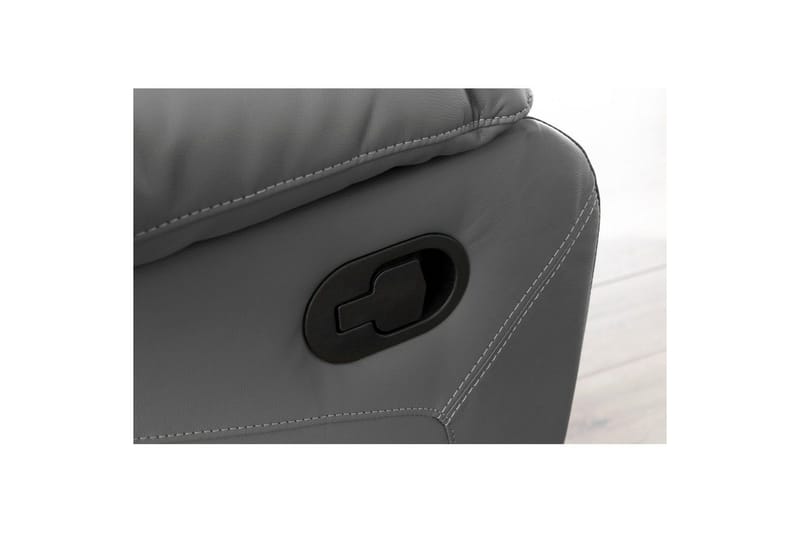 Recliner Lannilis Grå, PU/tre/metall, Manuell hvilestol - Grå, PU/tre/metall, Manuell hvilestol - Møbler - Stoler & lenestoler - Lenestoler - Recliner & kinostol