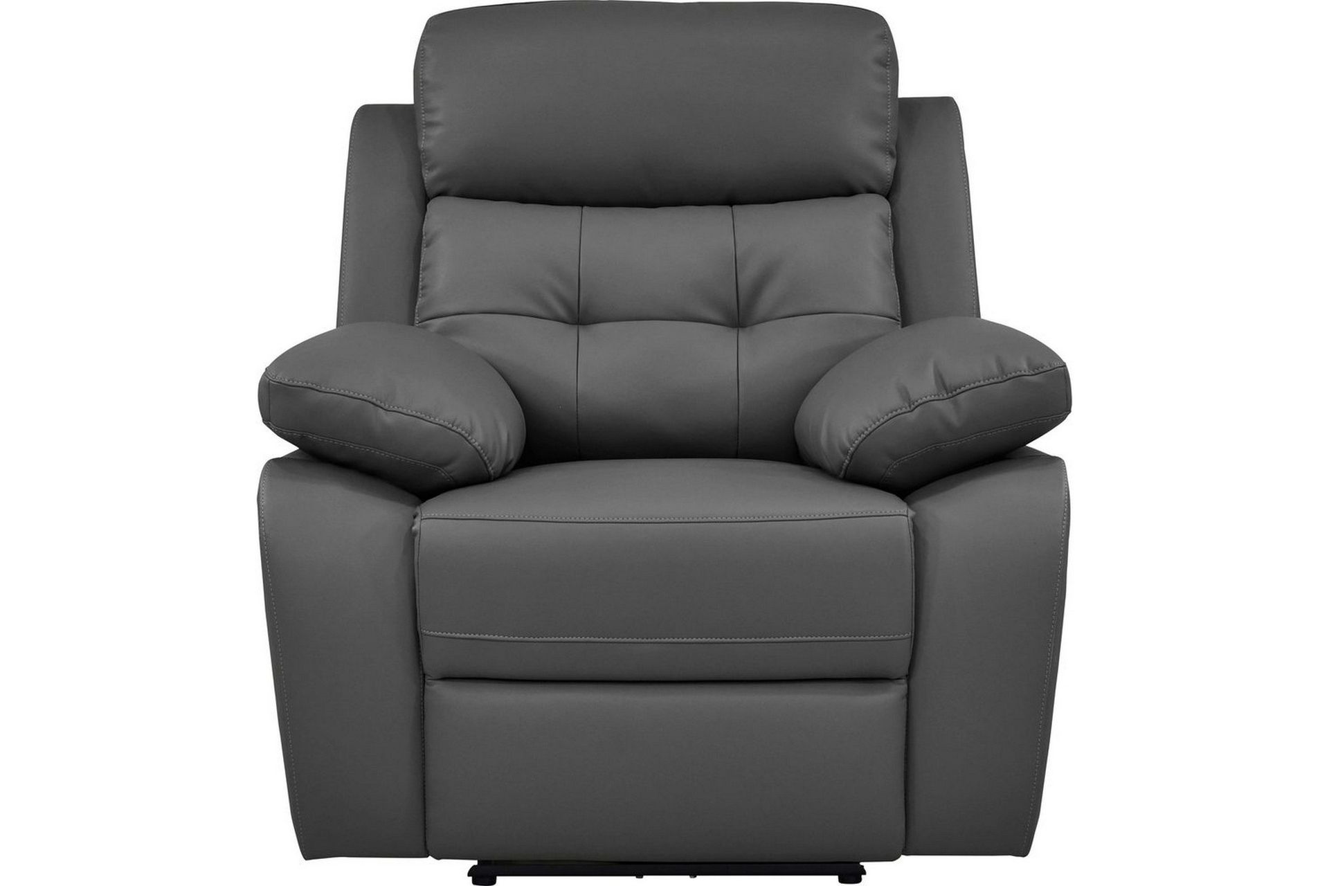 Recliner Lannilis Grå, PU/tre/metall, Manuell hvilestol - Grå, PU/tre/metall, Manuell hvilestol