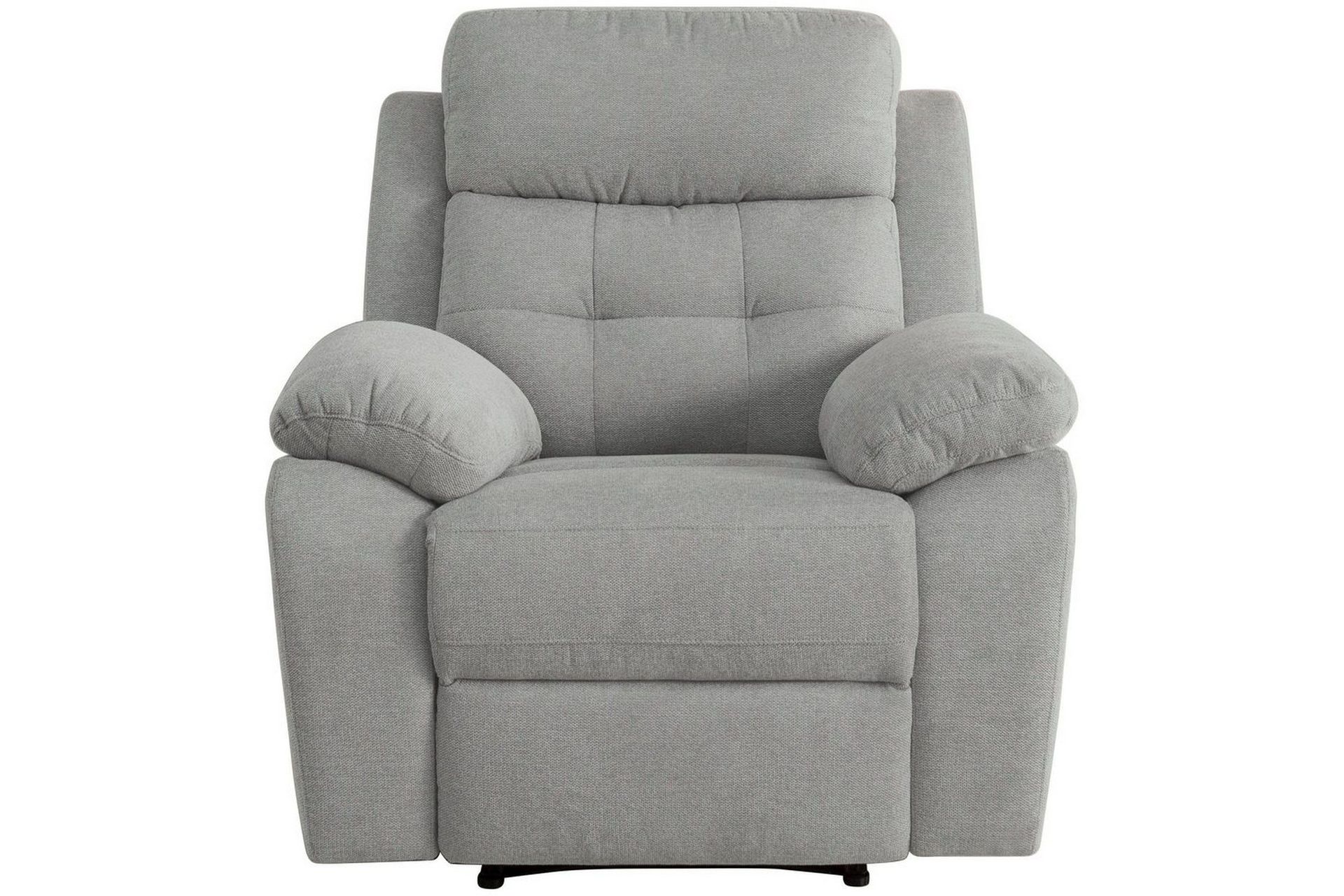 Recliner Lannilis Lys grå, Stoff/tre/metall, Elektrisk recliner - Lys grå, Stoff/tre/metall, Elektrisk recliner