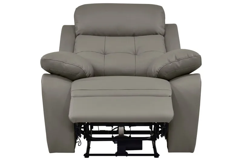 Recliner Lannilis Lys grå, PU/tre/metall, Manuell hvilestol - Lys grå, PU/tre/metall, Manuell hvilestol - Møbler - Stoler & lenestoler - Lenestoler - Recliner & kinostol