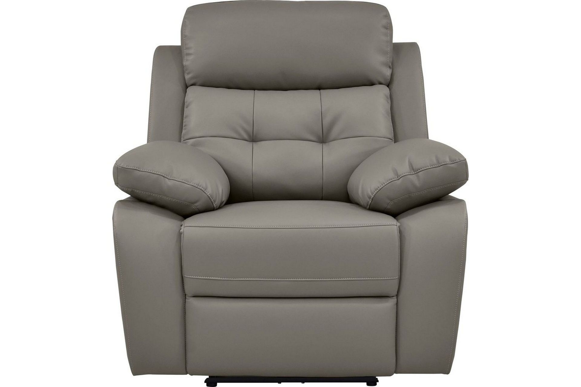 Recliner Lannilis Lys grå, PU/tre/metall, Manuell hvilestol - Lys grå, PU/tre/metall, Manuell hvilestol