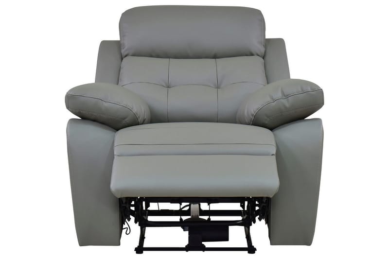 Recliner Lannilis Lys grå, PU/tre/metall, Elektrisk recliner - Lys grå, PU/tre/metall, Elektrisk recliner - Møbler - Stoler & lenestoler - Lenestoler - Recliner & kinostol