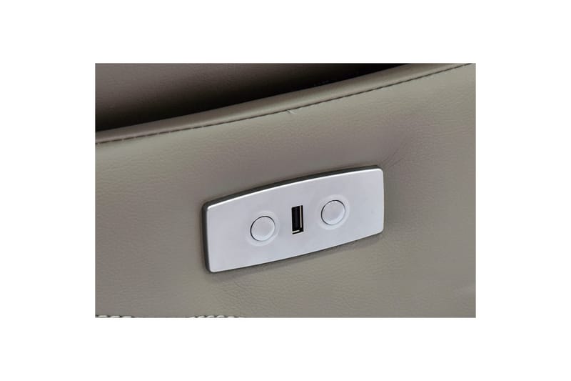 Recliner Lannilis Lys grå, PU/tre/metall, Elektrisk recliner - Lys grå, PU/tre/metall, Elektrisk recliner - Møbler - Stoler & lenestoler - Lenestoler - Recliner & kinostol