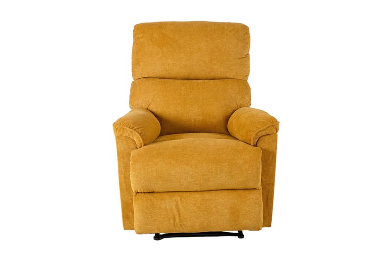 Lenestol GUSTAV 84x92x104cm Gul - Møbler - Stoler & lenestoler - Lenestoler - Recliner & kinostol
